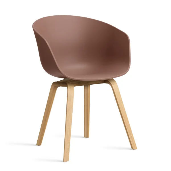 HAY About a Chair 22 2.0 chair Soft brick-lacquered oak frame
