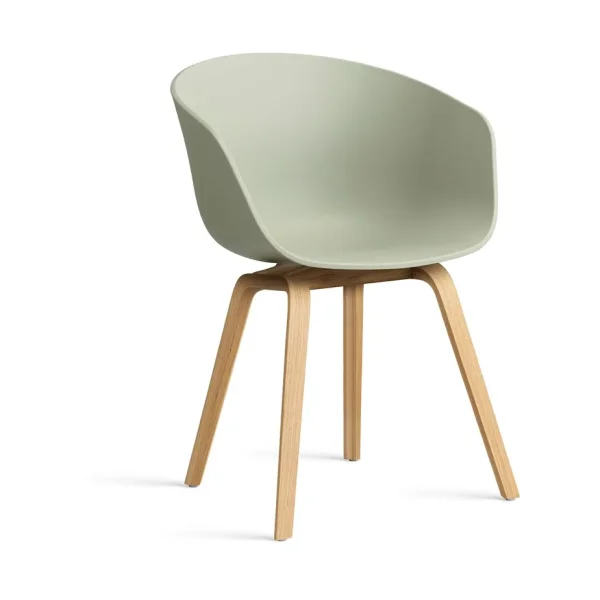 HAY About a Chair AAC22 chair Pastel green-lacquered oak frame