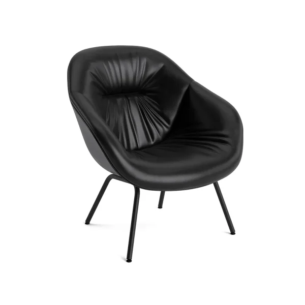 HAY About a Lounge AAL87 Soft armchair Sense black-black steel frame