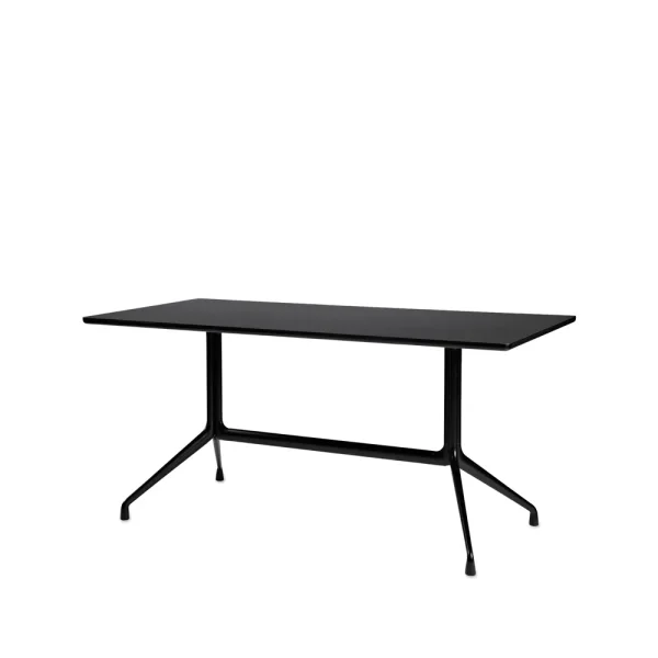 HAY About a Table 10 dining table Black linoleum 160x80 cm Black frame