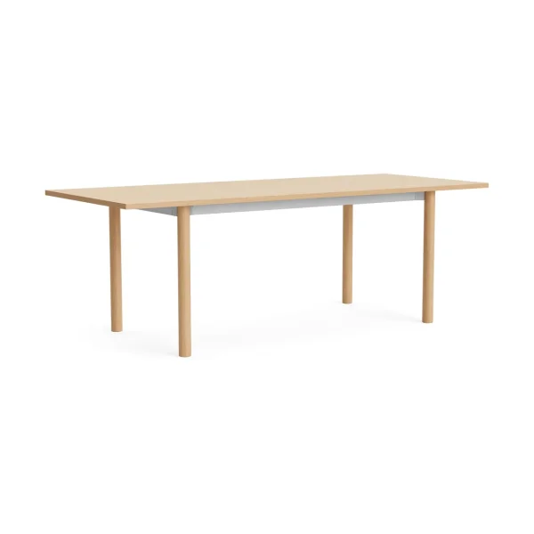 HAY Annex Overhang dining table Oxidized aluminium-lacquered oak, 220x90 cm
