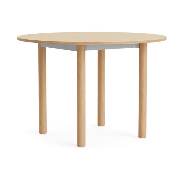 HAY Annex Round dining table Oxidized aluminium-lacquered oak, Ø110 cm