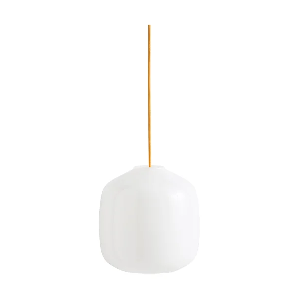 HAY Buoy pendant lamp Ø20 cm Opal glass-amber yellow
