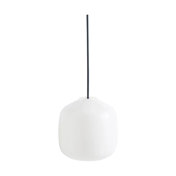 HAY Buoy pendant lamp Ø20 cm Opal glass-anthracite blue