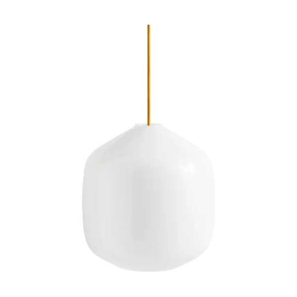 HAY Buoy pendant lamp Ø30 cm Opal glass-amber yellow