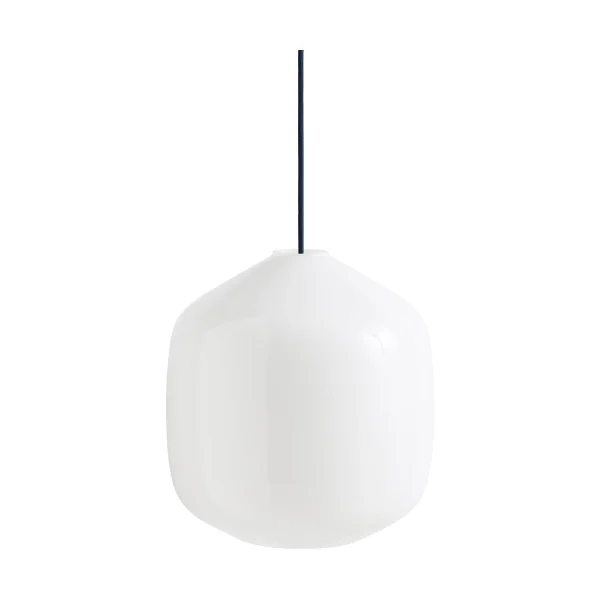 HAY Buoy pendant lamp Ø30 cm Opal glass-anthracite blue