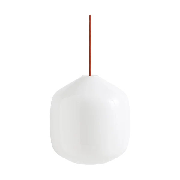 HAY Buoy pendant lamp Ø30 cm Opal glass-rusty red