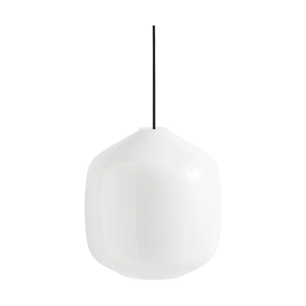 HAY Buoy pendant lamp Ø30 cm Opal glass-soft black