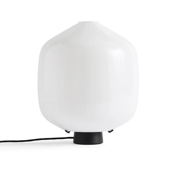 HAY Buoy table lamp Ø30 cm Opal glass-soft black