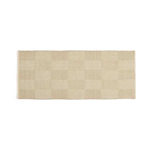 HAY Check rug Sand, 80x200 cm