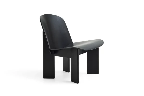HAY Chisel lounge chair Black lacquered oak