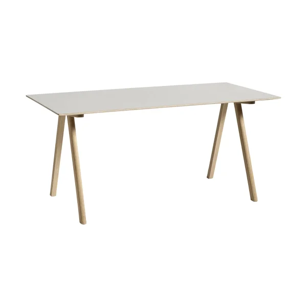 HAY CPH10 2.0 desk 80x160 cm Off white linoleum-lacq. oak