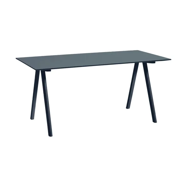 HAY CPH10 2.0 desk 80x160 cm Smokey blue linoleum-Deep blue