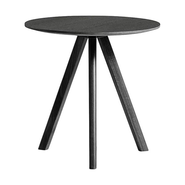 HAY CPH20 2.0 coffee table Ø50 cm Black laminate-lacquered oak