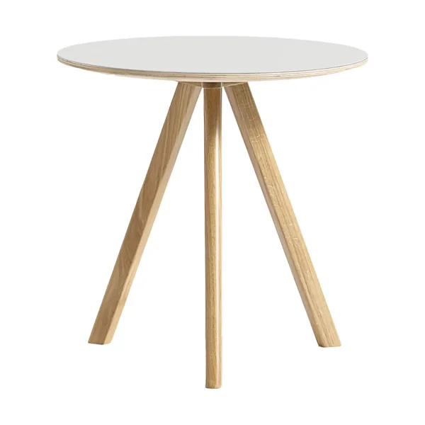 HAY CPH20 2.0 coffee table Ø50 cm Off white linoleum-lacq. oak