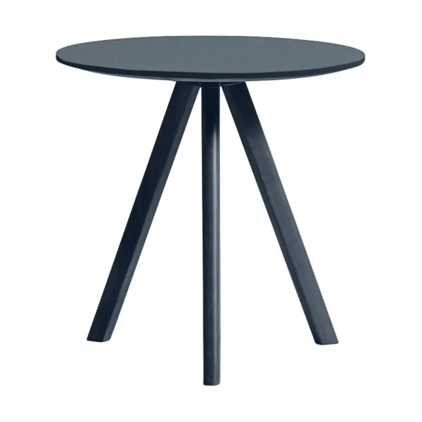 HAY CPH20 2.0 coffee table Ø50 cm Smokey blue linoleum-Deep blue