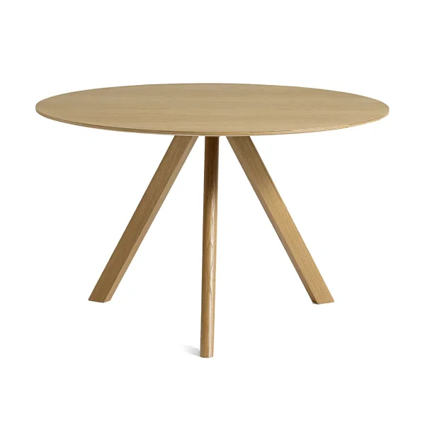 HAY CPH20 2.0 dining table Ø120 cm Lacquered oak-oak veneer