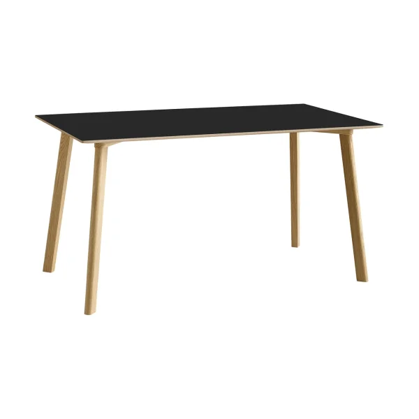 HAY CPH210 Deux 2.0 table 75x140 cm Black laminate-lacquered oak