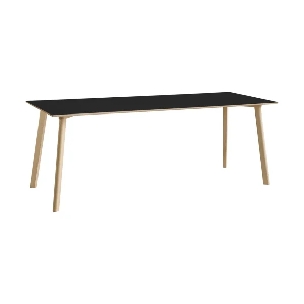 HAY CPH210 Deux 2.0 table 75x200 cm Black laminate-untreated beech