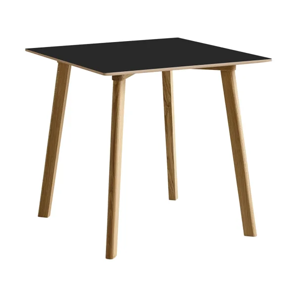 HAY CPH210 Deux 2.0 table 75x75 cm Black laminate-lacquered oak