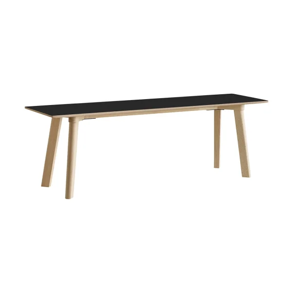 HAY CPH215 Deux 2.0 bench 140 cm Black laminate-untreated beech