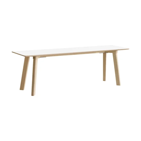 HAY CPH215 Deux 2.0 bench 140 cm Pearl white-untreated beech