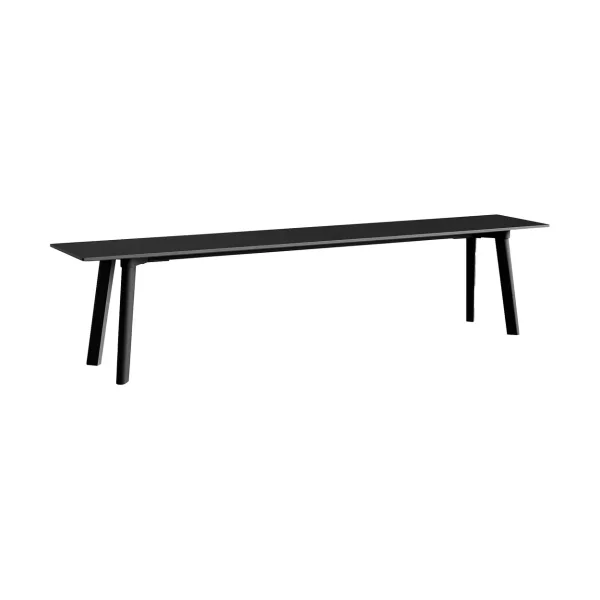 HAY CPH215 Deux 2.0 bench 200 cm Black laminate-lacquered beech