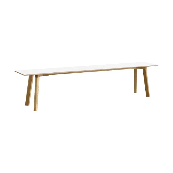 HAY CPH215 Deux 2.0 bench 200 cm Pearl white-lacquered oak