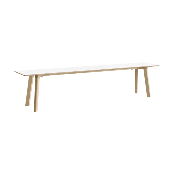HAY CPH215 Deux 2.0 bench 200 cm Pearl white-untreated beech