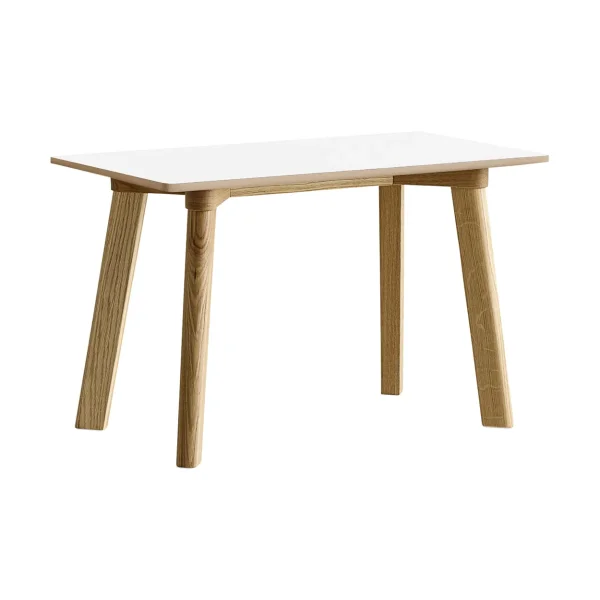 HAY CPH215 Deux 2.0 bench 75 cm Pearl white-lacquered oak