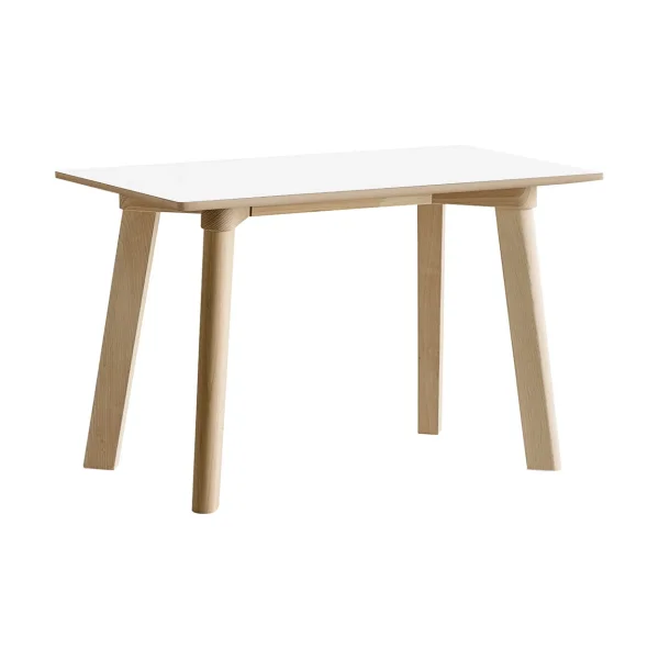 HAY CPH215 Deux 2.0 bench 75 cm Pearl white-untreated beech