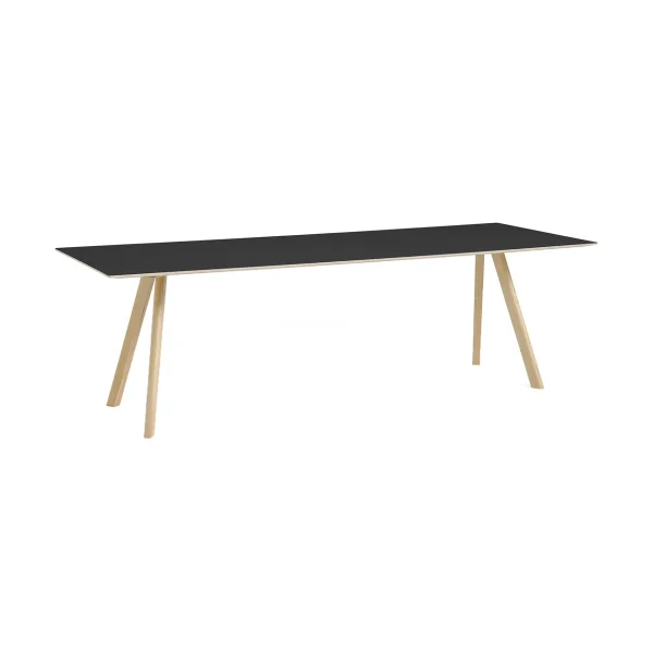 HAY CPH30 2.0 dining table 90x250 cm Black linoleum-lacquered oak