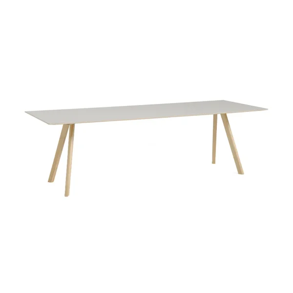 HAY CPH30 2.0 dining table 90x250 cm Off white linoleum-lacq. oak