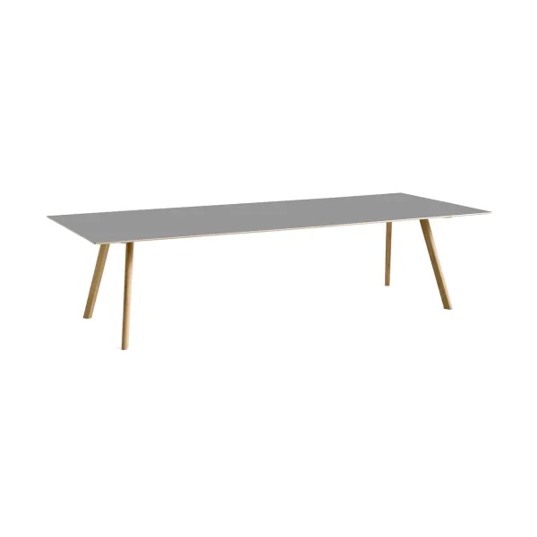 HAY CPH30 2.0 dining table90x300 cm Grey linoleum-lacquered oak
