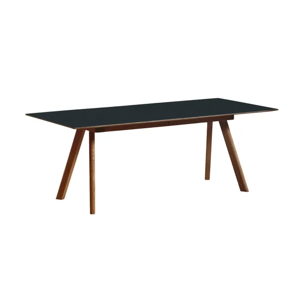 HAY CPH30 2.0 Extendable dining table 90x200 cm Black linoleum-walnut