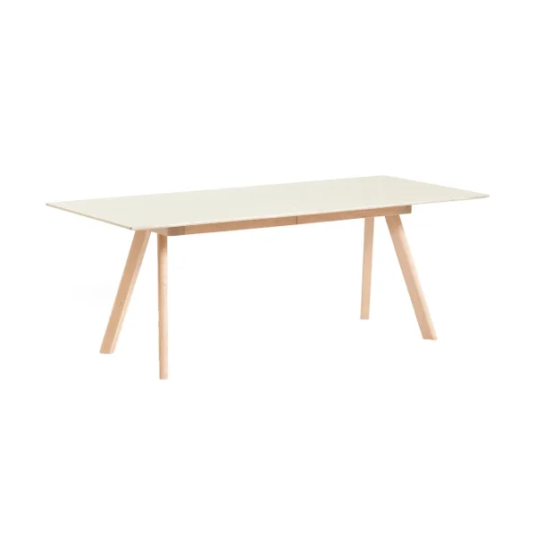 HAY CPH30 2.0 Extendable dining table 90x200 cm Off white linoleum-lacq. oak