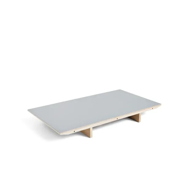 HAY CPH30 extendable leaf Grey linoleum-90 cm-oak frame