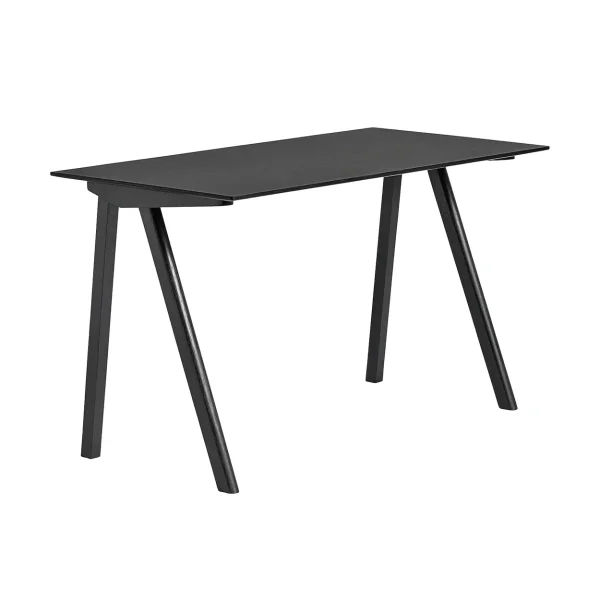 HAY CPH90 2.0 desk 65x130 cm Black linoleum-lacquered oak