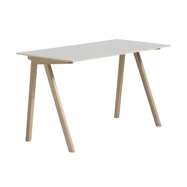 HAY CPH90 2.0 desk 65x130 cm Off white linoleum-lacq. oak