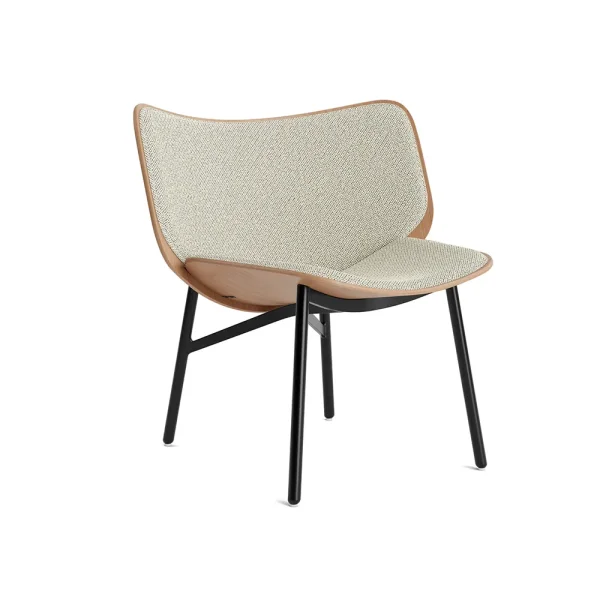 HAY Dapper lounge chair Coda 100 white-oak-black frame