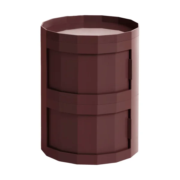 HAY Facet Cabinet 20 side table Burgundy