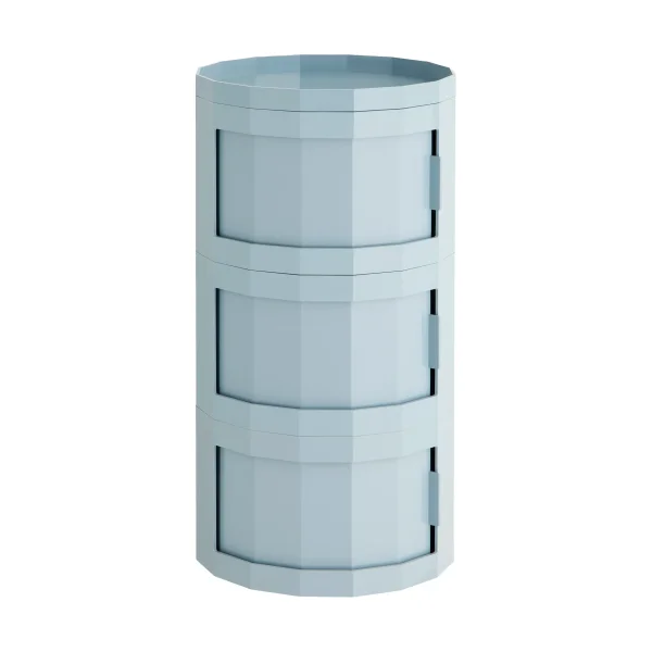 HAY Facet Cabinet 30 side table Misty blue