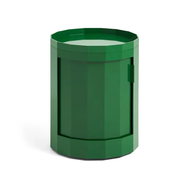 HAY Facet Cabinet low side table feet/wheels 49 cm Spinach green