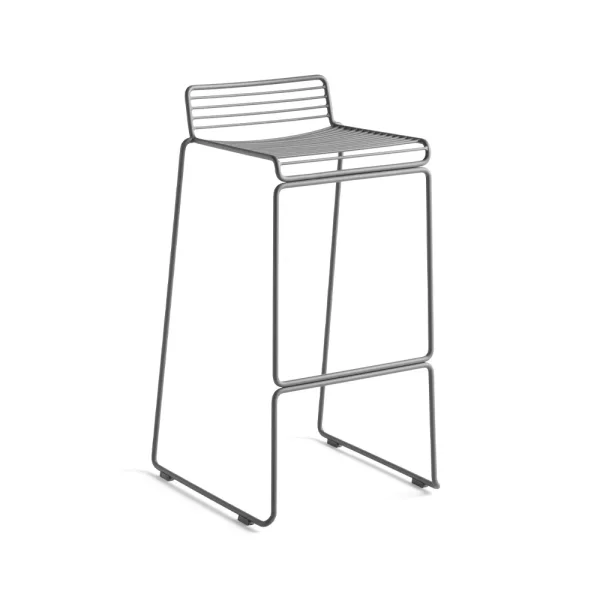 HAY Hee High barstool 75 cm Asphalt grey