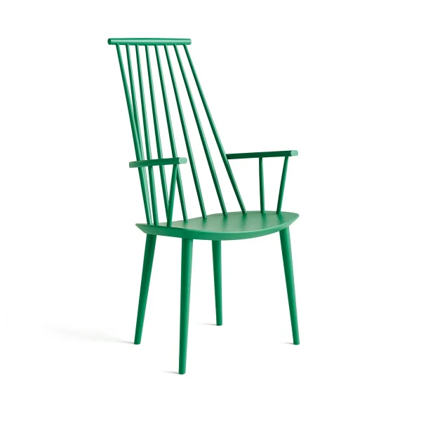 HAY J110 armchair Jade green lacquered beech