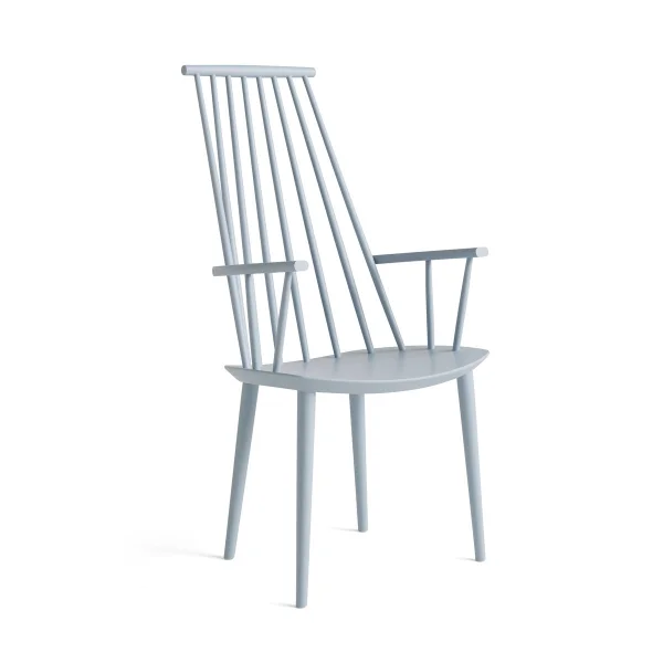HAY J110 armchair Slate blue lacquered beech