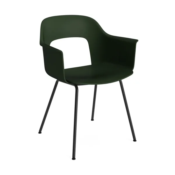 HAY Layout Armchair 211 armchair Bottle greel-black lacquered steel