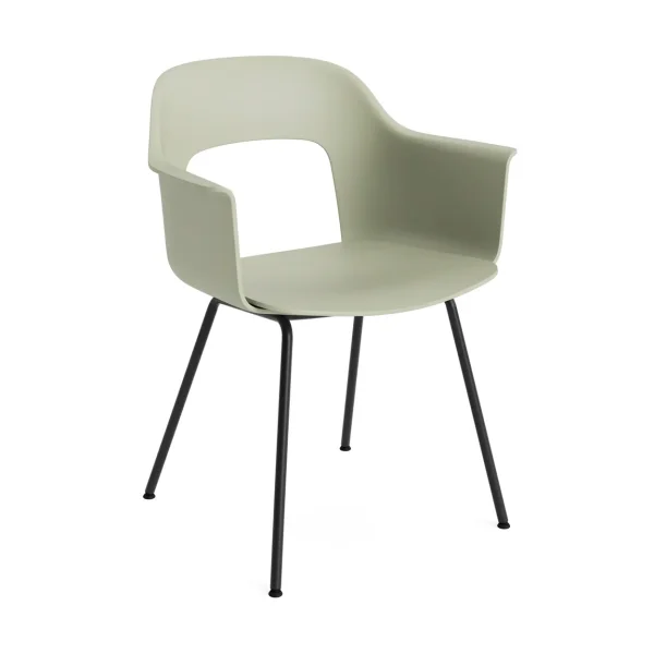 HAY Layout Armchair 211 armchair Pastel green-black lacquered steel