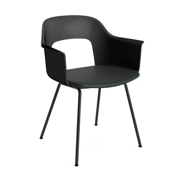 HAY Layout Armchair 213 armchair Grano Black-black-black lacquered steel