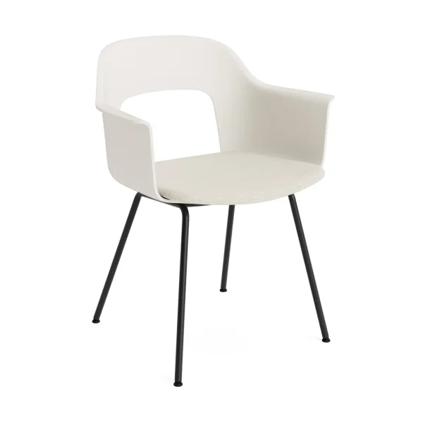 HAY Layout Armchair 213 armchair Mode 011-cream white-black lacquered steel